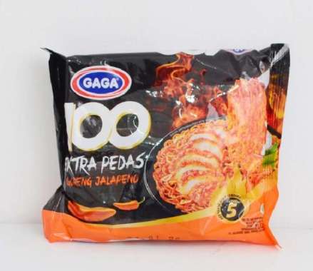 Gaga Mie 100 Goreng Extra Pedas Jalapeno