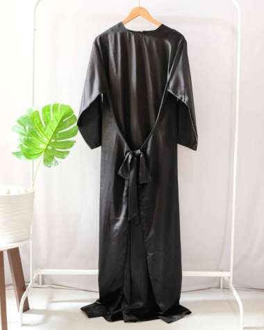 KAFTAN IKAT INNER KAFTAN PEREMPUAN TUNIK SATIN KAFTAN POLOS SATIN LEBARAN KONDANGAN PREMIUM LONG DRE