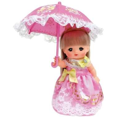 Mainan Anak Perempuan Mell Chan Princess Dress & Umbrella Set