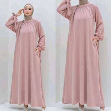 SNOEBEL BATIQUE- JTR JAVINA DRESS GAMIS WANITA MUSLIM MODERN SHAKILLA MATT Semua Ukuran COLOUR3
