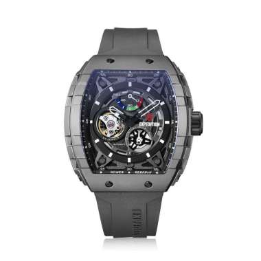 Expedition Titanium 6782MPR Jam Tangan Pria Automatic Rubber Strap Titanium Abu