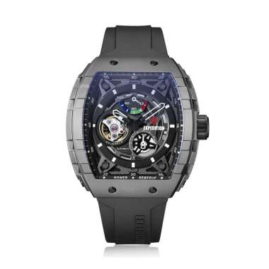 Expedition Titanium 6782MPR Jam Tangan Pria Automatic Rubber Strap Titanium Hitam