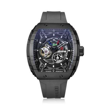 Expedition Titanium 6782MPR Jam Tangan Pria Automatic Rubber Strap Hitam Abu