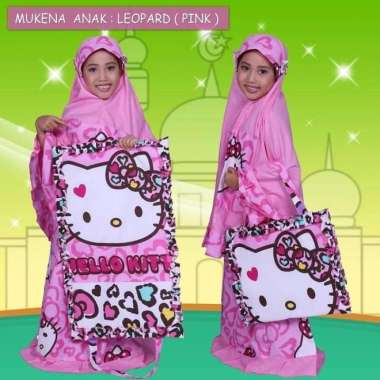 GROSIR MUKENA ANAK KATUN LEOPARD XS