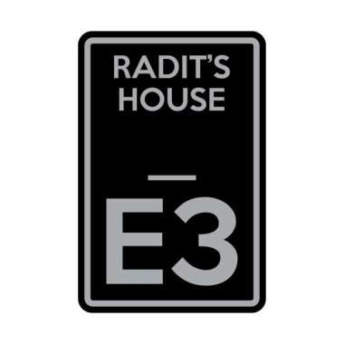 Plang Nomor Rumah 20cm x 30cm Plat Alumunium