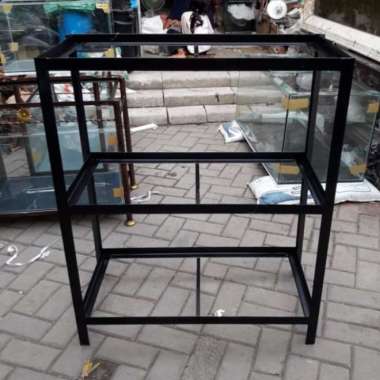 RAK AQUARIUM 60X30 TINGGI 120 CM BESI SIKU Multicolor
