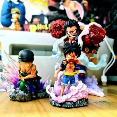 Wcf Resin One Piece Luffy Gear 2 Dan 4 And Zoro