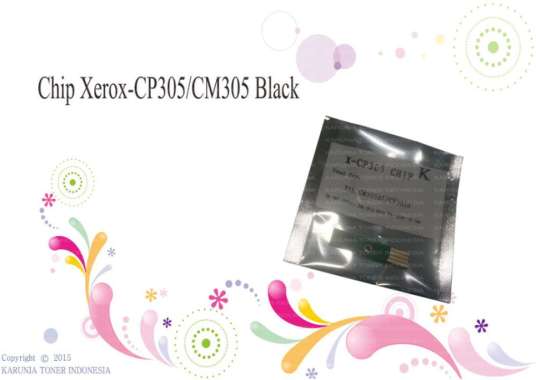 Chip Toner For Use in Xerox DocuPrint CP305 CM305 CP305d CM305d Black Hitam