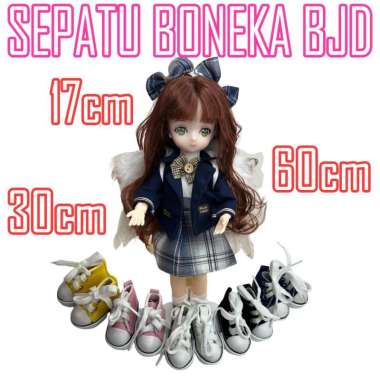 *COD* Sepatu Boneka Yuna Bjd Doll DIY 17, 30, 60 cm SEPATU HITAM 60 cm