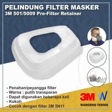 Peyangga Filter Masker 3M-PN 501/5009 Prefilter Retainer