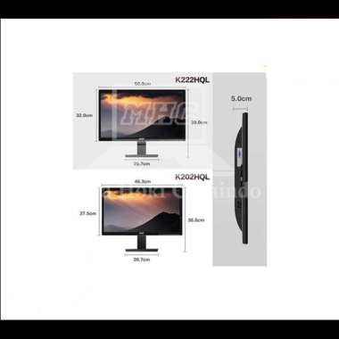 MONITOR ACER K202HQL 20 INCH 60Hz PORT HDMI VGA