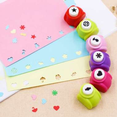 DIY Pembolong Kertas Karakter Lucu CRAFT PUNCH Scrapbook multicolor