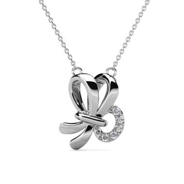 Posie Pendant - Gelang Crystal by Her Jewellery White Gold