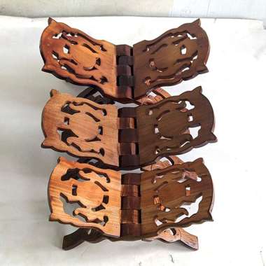 Mulyocreative Meja Al Quran Rekal Tatakan Mengaji Rehal Al Quran Ukuran BESAR Coklat