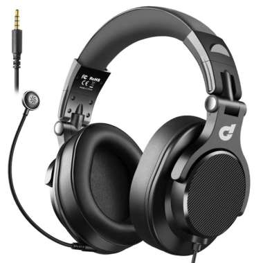 dbE DJ80 Foldable DJ Headphone with Detachable Microphone hitam