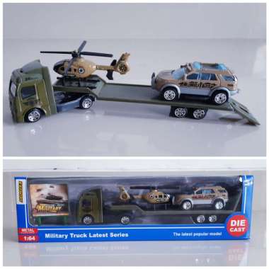 Diecast Set Kendaraan Militer Alloy - Mainan Miniatur Mobil Truk Army