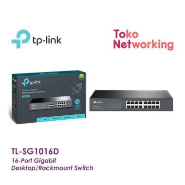 TP-LINK TL-SG1016D 16-Port Gigabit Switch SG1016D 1016D Grey