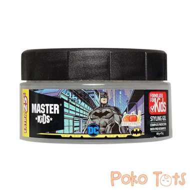 Master Kids Batman Styling Gel 60+15gr Gel Penata Rambut Anak