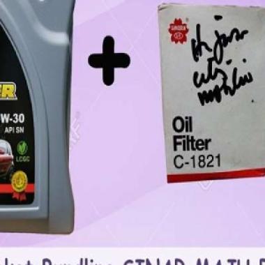 Paket Bundling Oli Mobil UNILUB FASTER 5W-30 SN Original 4 Liter & Filter Oli HONDA JAZZ & JAZZ RS &