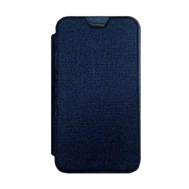 DYVAL Flip Cover Casing for Advan i5C - Biru tua