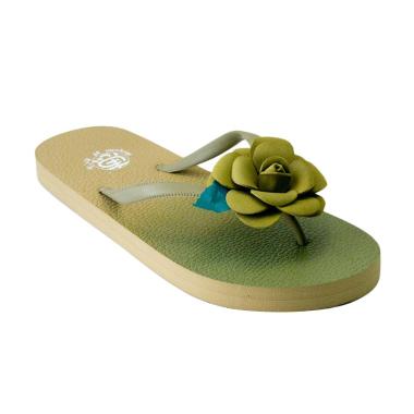 Megumi Rosemary Sandal Jepit Wanita - Green