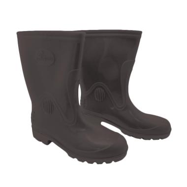 Steffi Karet Sepatu Boots - Hitam [Tinggi 29.5 cm]