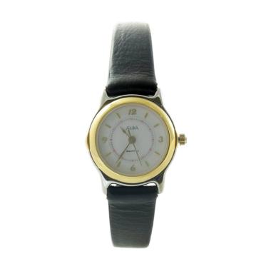 ... GOLD LEATHER STRAP ATCS32. ALBA ATCV32 Jam Tangan Wanita - Silver Rosegold Black
