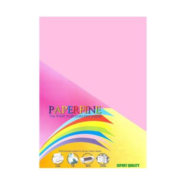 Paperfine Kertas HVS Warna A3 - Pink [25 Lembar] Pink