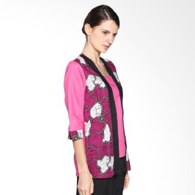 KEMZI 003, Kemeja Batik Wanita, Warna Pink