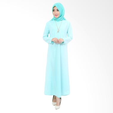 Jfashion Maxi Simpel Elegan Gamis Dress Muslim - Turkis
