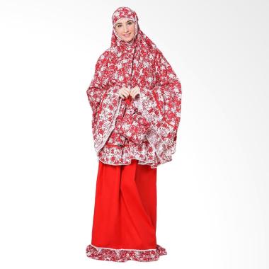 Tiras Collection Cerise Mukena - Merah Putih
