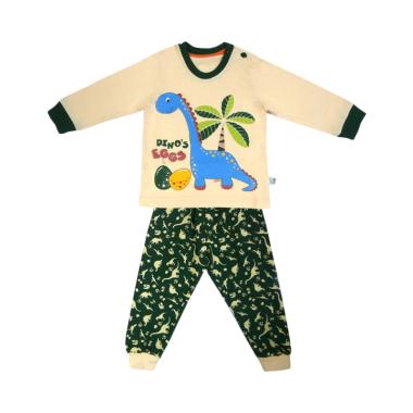 Tokusen Dino's Eggs Baju Tidur Anak - Green
