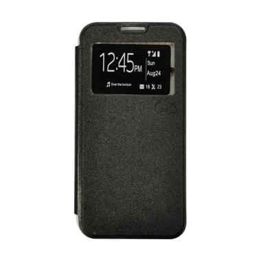 SMILE Flip Cover Casing for Samsung Galaxy A9 Pro - Hitam