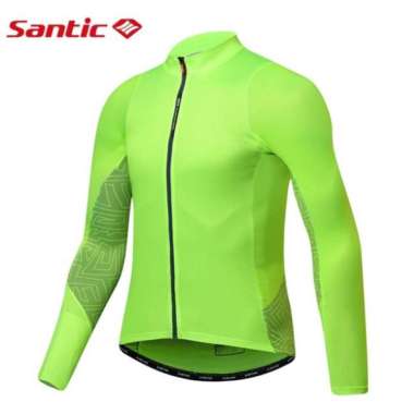 SANTIC WM8C01100 Jersey Sepeda Import RoadBike MTB Long Sleeve XXXL Hijau