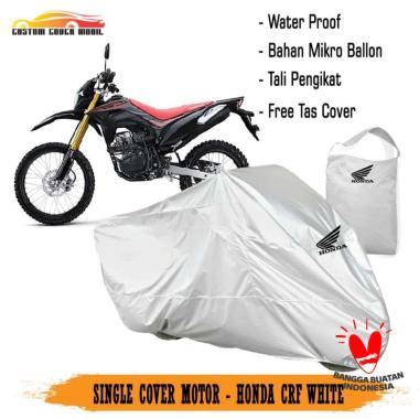 Cover / Selimut Motor Honda CRF [ INDOOR ] PUTIH