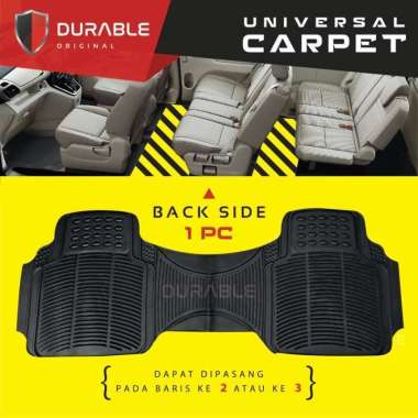 Honda Stream 2002/2005 2007 Durable Karpet Mobil 1pcs Khusus Baris 3 Karet PVC Universal Beigie