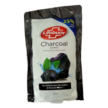 Promo Harga Lifebuoy Body Wash Charcoal and Mint 450 ml - Blibli