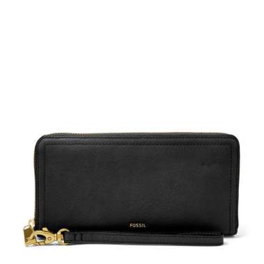 Fossil Logan RFID Zip Around Clutch Black [SL7831-001]