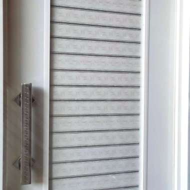 Pintu Kamar Mandi PVC Lux Crystal Hologram Putih