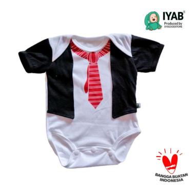 IYAB Baju Jumper Bayi Jas Dasi Laki-laki 0-6 bulan Multicolor