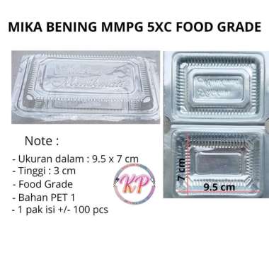 MIKA PLASTIK BENING KUE PUDING MAKANAN NASI MMPG UKURAN 5XC BENING