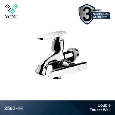 VONE Kran Cabang Double Shower Mandi Bak Air Chrome 2512-66