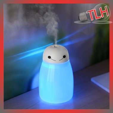 AIR HUMIDIFIER LAMPU TIDUR ANAK KARAKTER BAYMAX - HARGA AROMATERAPI ORIGINAL RGB LED - 400ML BLUE