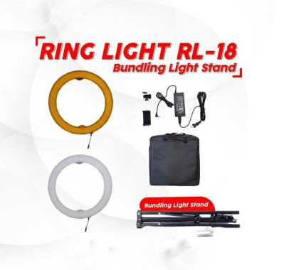 Gudang Digital - GDRing Light RL-18 LED Plus Lightstand