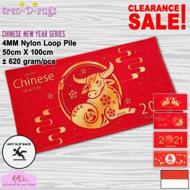 Tren-D-Rugs - Karpet keset kaki imlek chinese new year 2021 pintu masuk dapur panjang lorong kamar m