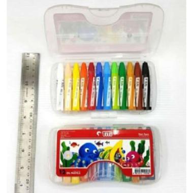 Crayon Titi 12 Warna / Oil Pastel Titi 12 Warna ATK Stationery Crayon