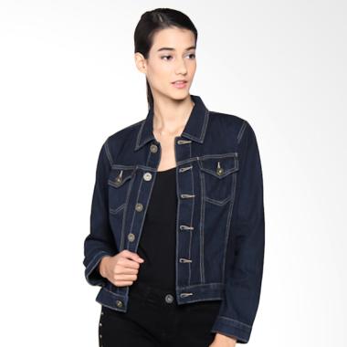 Mobile Power K7604 Ladies Basic Denim Button Jacket
