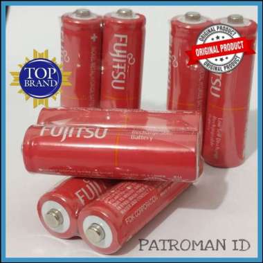 Battery Fujitsu Baterai AA 950mAh Rechargeable Cas 1.2V 1 pcs Original