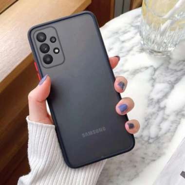 Casing Hp Hardcase Dove Matte Transparan For Samsung A32 2021 Hitam