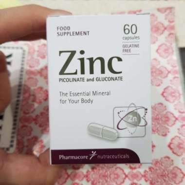 Zinc 60 Pharmacore Suplemen Makanan - 60 Kapsul